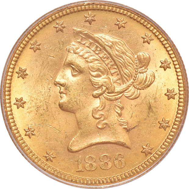 Two 1886-S PCGS MS-61 (green label) CAC
