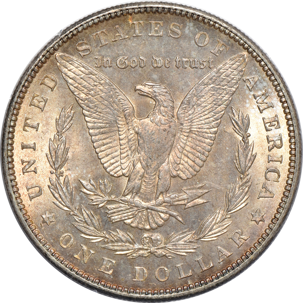 Three 1881-S and an 1887, all PCGS MS-64 (rattler) CAC