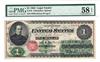 1862 $1 Fr# 16 - PMG AU-58 EPQ