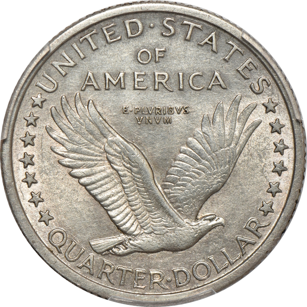 1916 Standing Liberty Quarter PCGS AU details/cleaned
