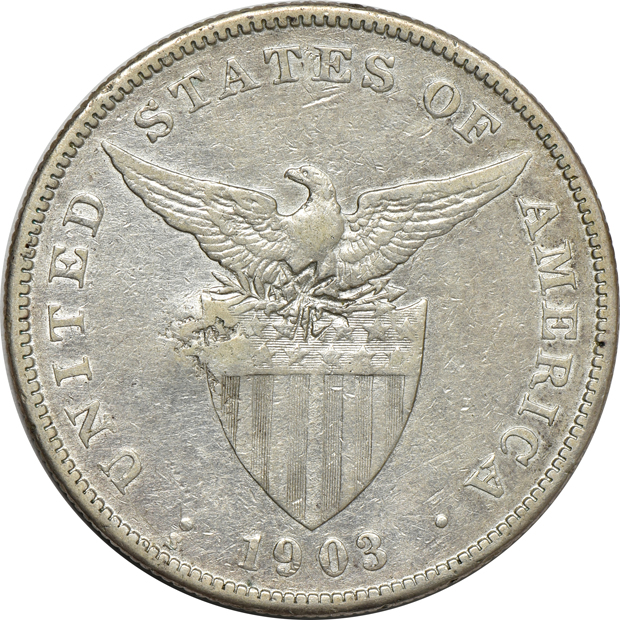 Philippines - Group of twenty Philippine peso (chop marks and sea salvaged)