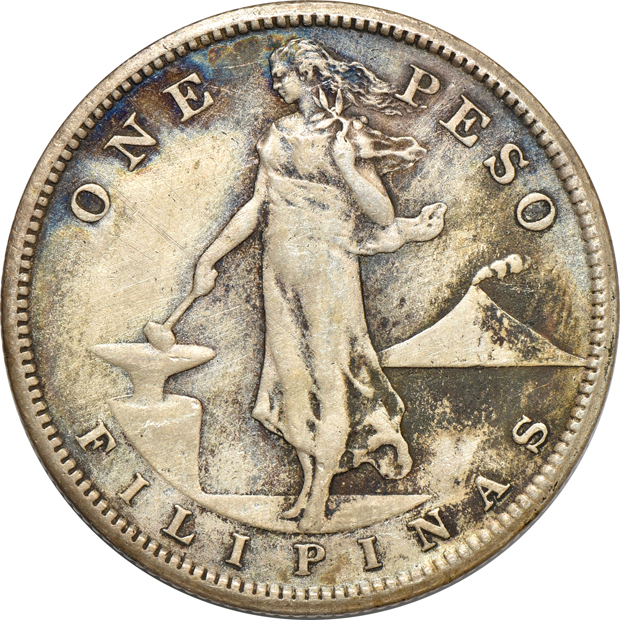 Philippines - Group of twenty Philippine peso (chop marks and sea salvaged)