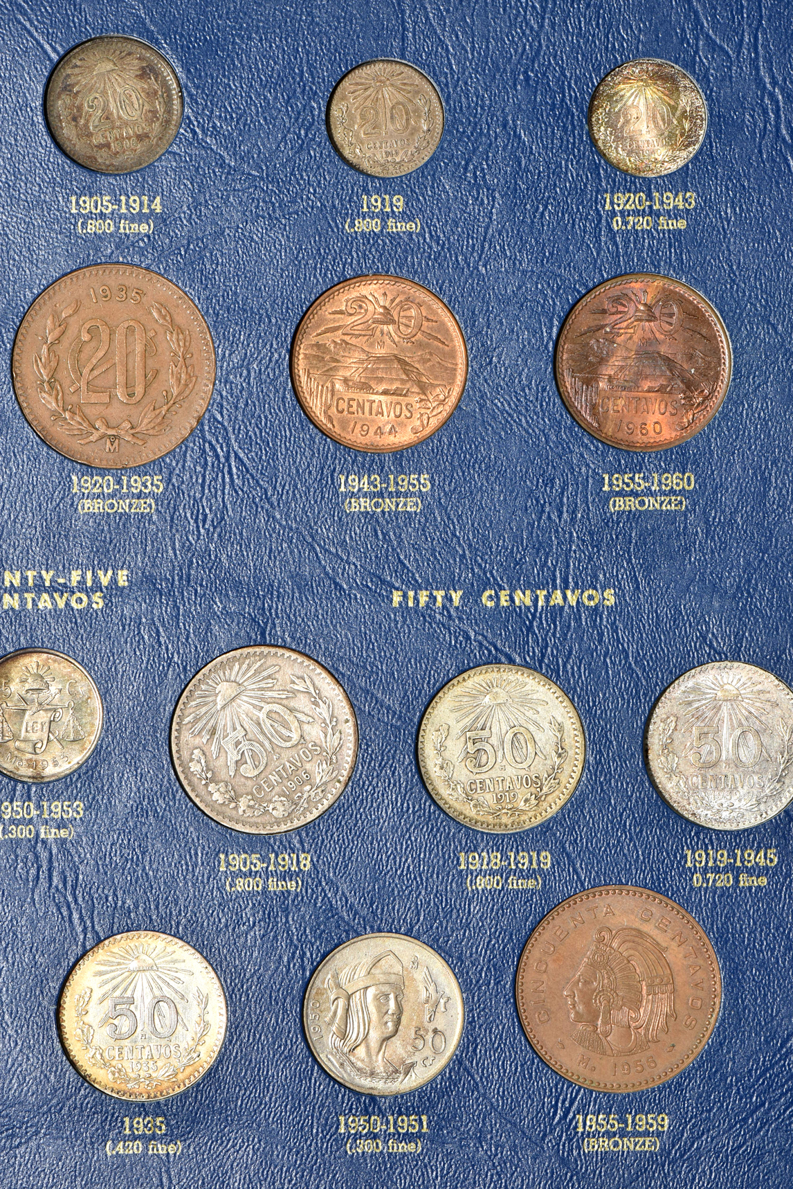 Mexico - Type set collection, 1905 - 1960, in a Whitman 9524 album
