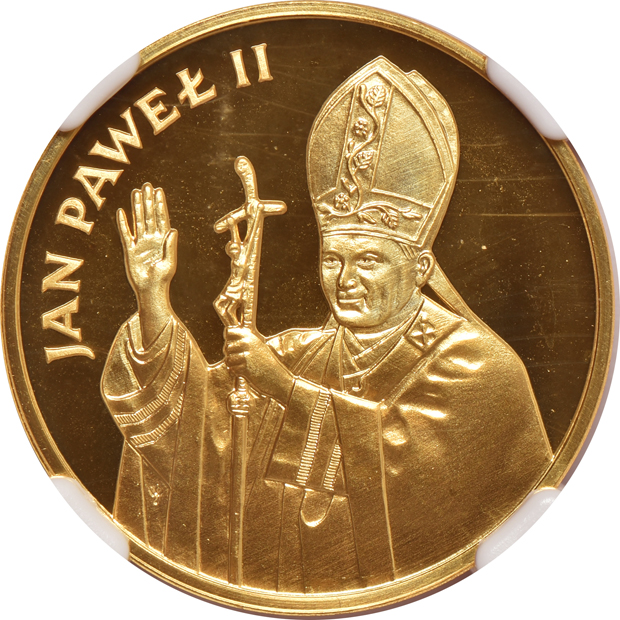 Multiple - 1932 Pius XI Vatican 100 lire MS-65, and two 1982-CHI Poland 2000 zlotych John Paul II Visit PR-69 Ultra Cameo and MS-69, all NGC