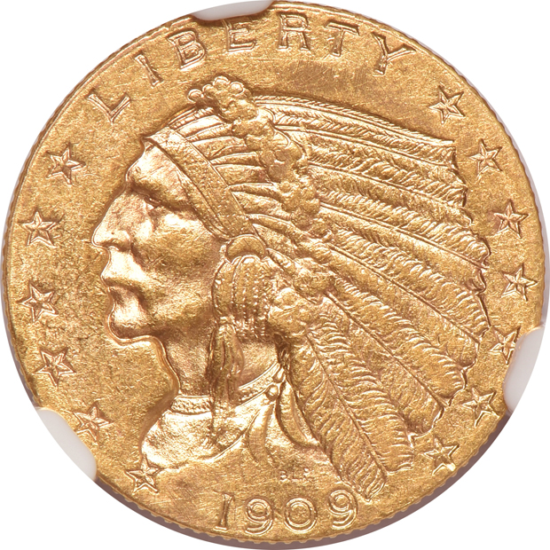 1909 and 1912, both NGC AU-58