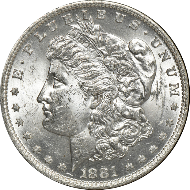 1881-O and an 1886, both GSA NGC MS-62