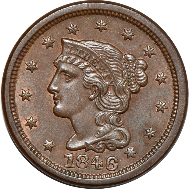 Seven large cents