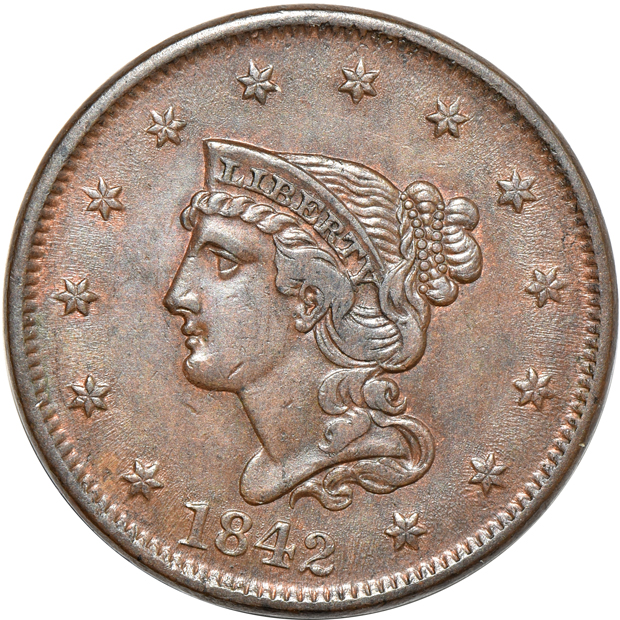 Seven large cents
