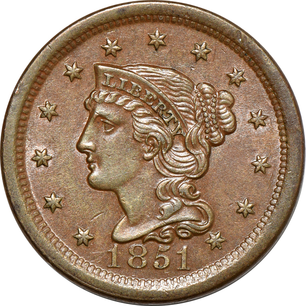 Eleven large cents