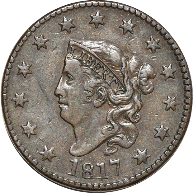 Seventeen large cents