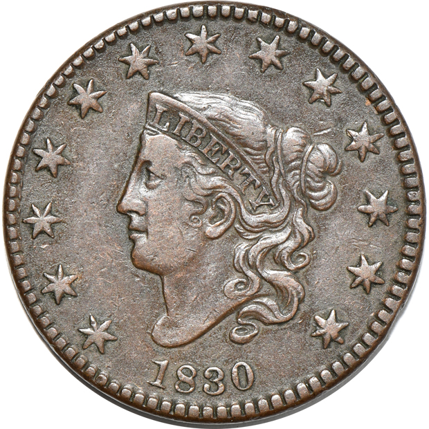 Seventeen large cents