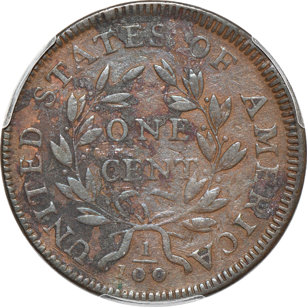 1796 Reverse of 1797 PCGS VF details/environmental damage