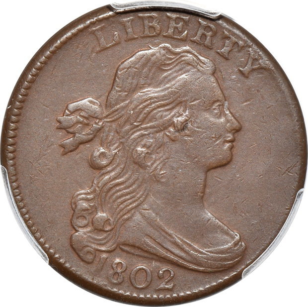 1823/2 PCGS XF detail/corrosion removed