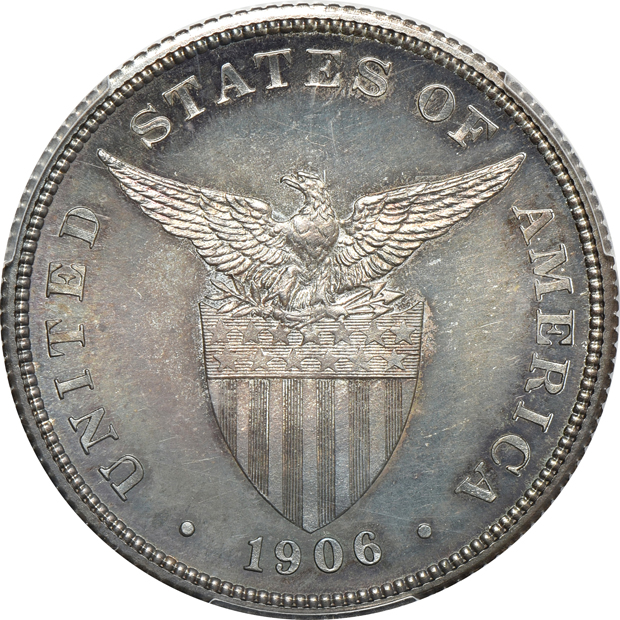 Philippines - 1906 50 centavos - PCGS PR-66