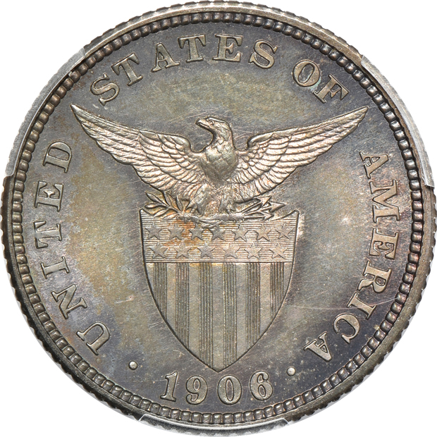 Philippines - 1906 20 centavos - PCGS PR-66