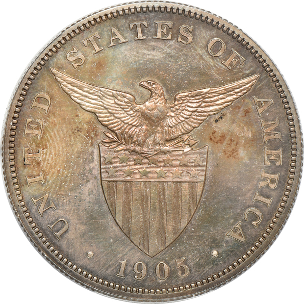 Philippines - 1905 peso - PCGS PR-63