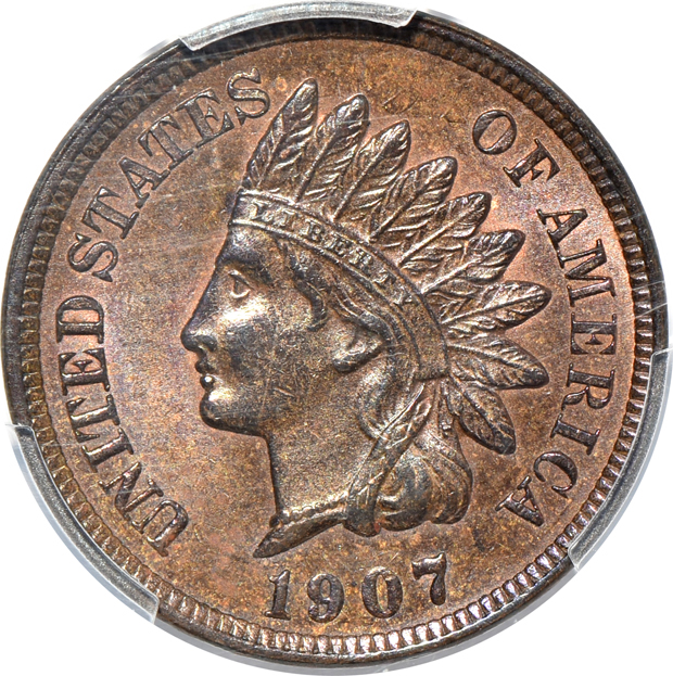 Four U.S. type coins certified by PCGS