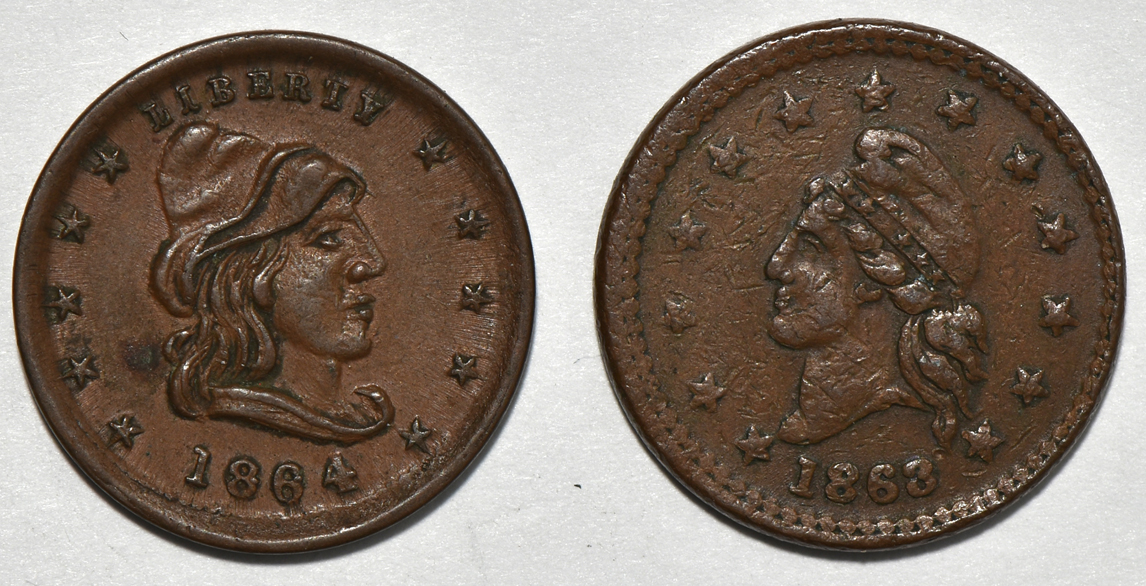 Group of 106 various tokens