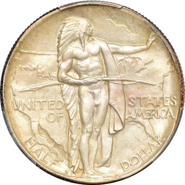 1933-D Oregon MS-64 CAC, and a 1934-D Oregon MS-65, both PCGS