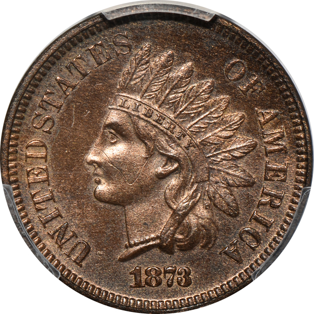 1873 Closed 3 PR-63RB, 1875 PR-62BN, 1901 PR-62BN, all PCGS
