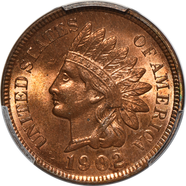 1900 MS-64RD, 1902 MS-64RB, and a 1906 MS-64RD, all PCGS CAC