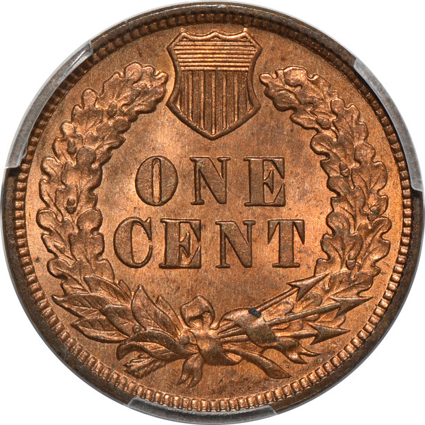 1860 PCGS MS-62 CAC, 1863 MS-63 CAC, and a 1909 MS-65RD 