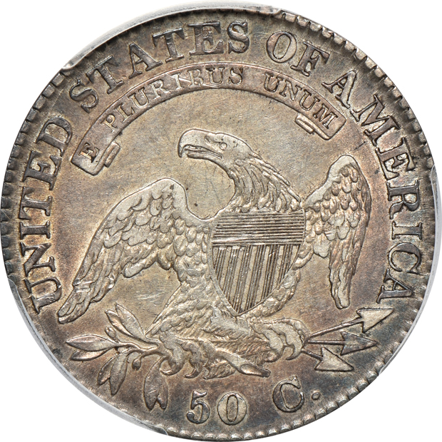 1817/3 NGC F-15, and an 1824/1 PCGS VF-35