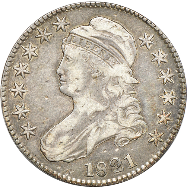 Sixteen early half-dollars