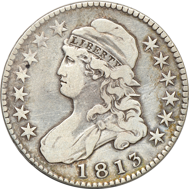 Sixteen early half-dollars