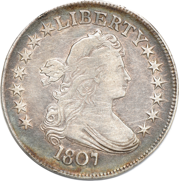 Sixteen early half-dollars