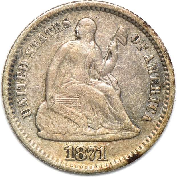 Group of 29 half-dimes