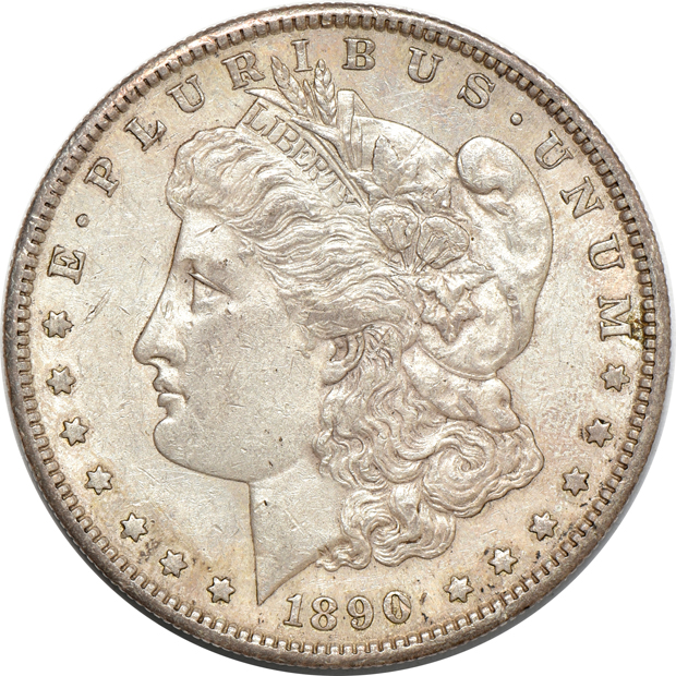 Twenty Morgan dollars