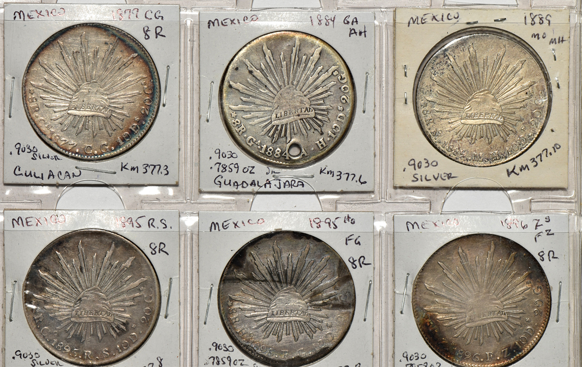 Mexico - Group of eighty Mexican coins