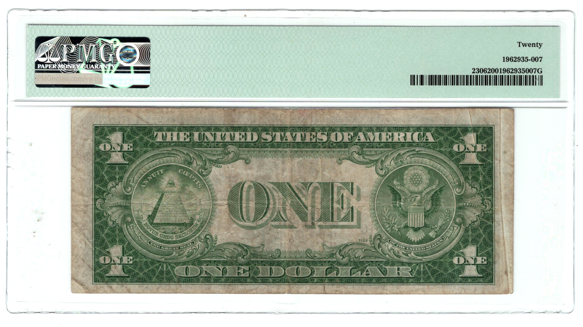 Error Currency 1935 A $1 N. Africa - WWII Emergency Issue Fr# 2306 Gutter Fold Error - PMG VF-20