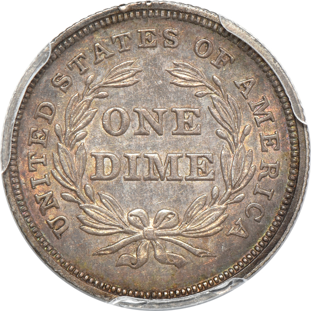 1837 No Stars, Large Date PCGS MS-62
