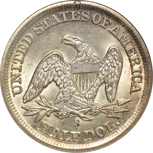 1861-S NGC MS-64