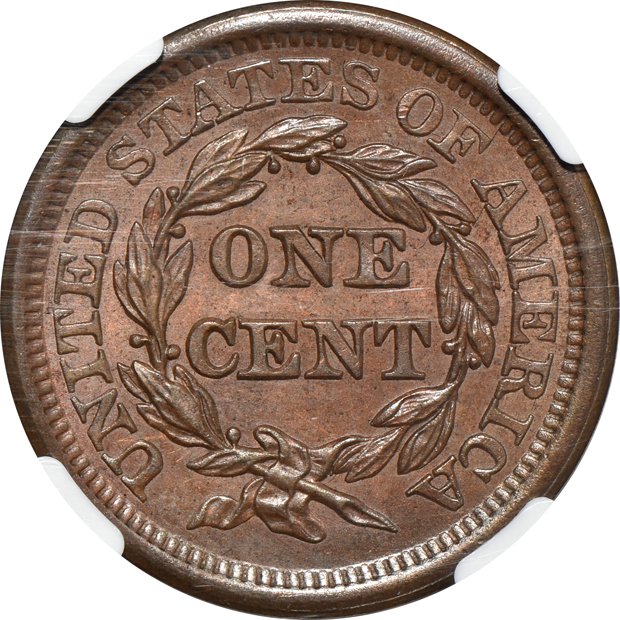 1850 NGC MS-64 BN