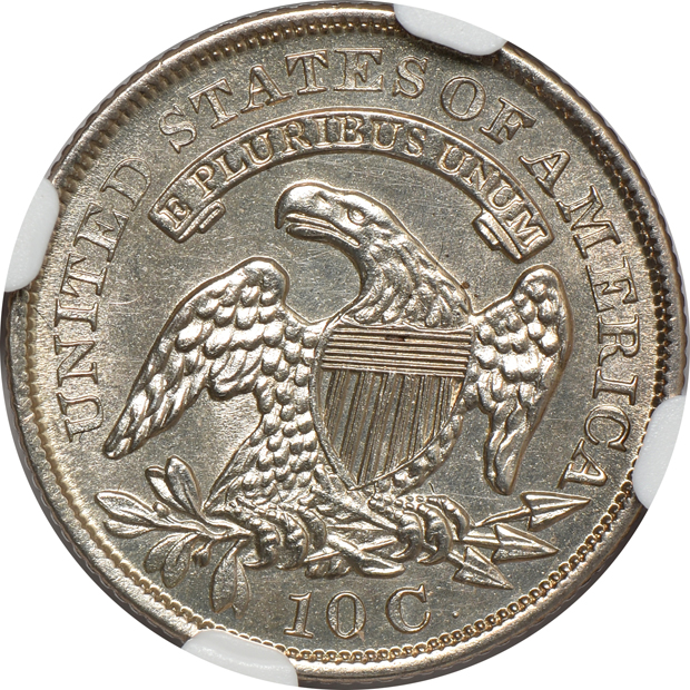 1830 Medium 10C NGC MS-61