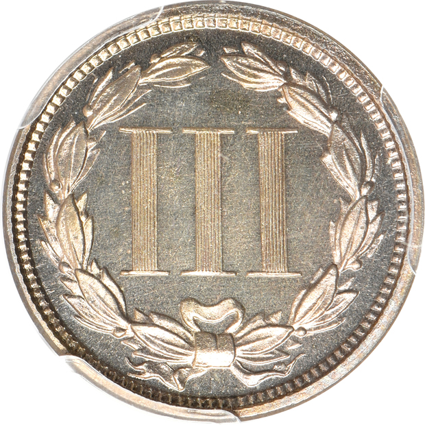 1873 Closed 3 PCGS PR-66CAM