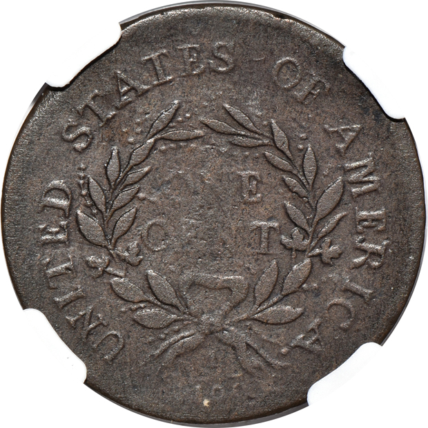1793 Wreath, Vine, and Bars NGC VF details/corrosion