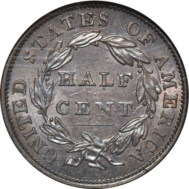 1811 C-2 ANACS VG-8 details/damaged/polished, and an 1834 C-1 NGC MS-63 BN 