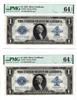 Ten sequential 1923 $1 Fr# 238, all PMG ChCU EPQ or better