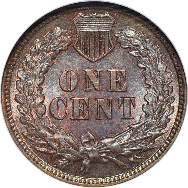 1873 Open 3 NGC MS-64 RB