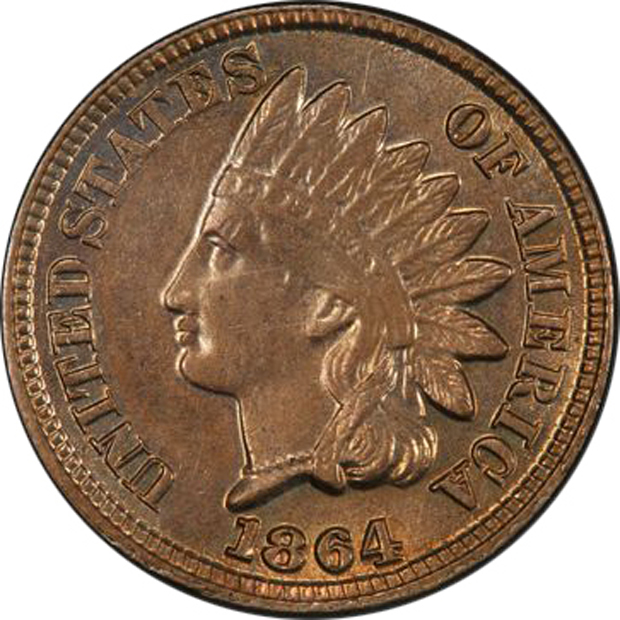 1864 Copper-Nickel MS-62 CAC, and a 1909 MS-63RD, both PCGS