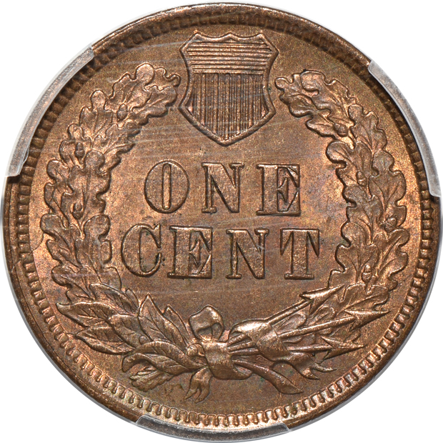 1873 Open 3 PCGS MS-64RB CAC
