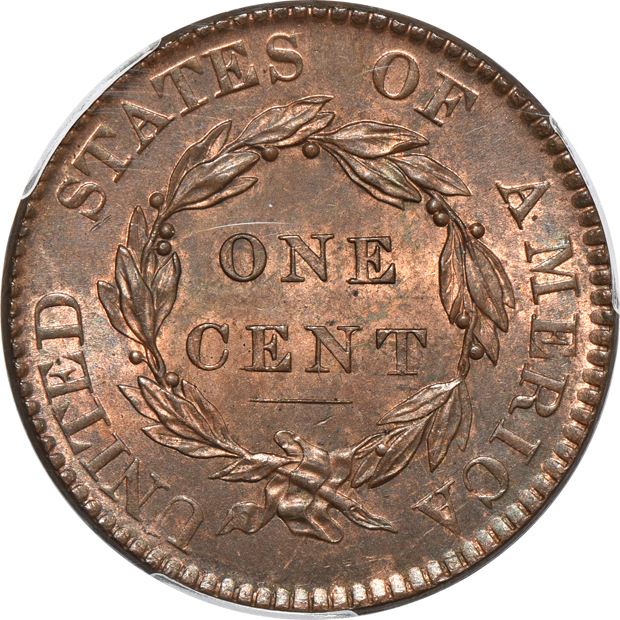 1820 Large Date PCGS MS-64RB CAC