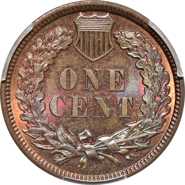 Four Indian cents, all PCGS CAC