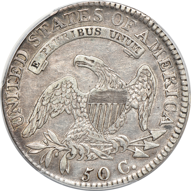 1811/10 VF-25, and an 1818/7 Small 8 XF-40, both PCGS