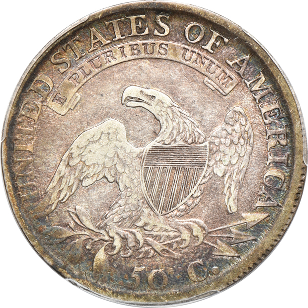 1811/10 VF-25, and an 1818/7 Small 8 XF-40, both PCGS