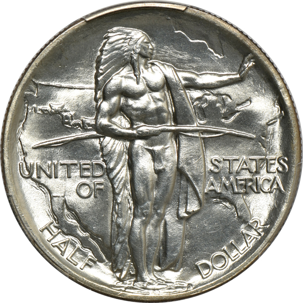 1926 Oregon MS-64, 1936 Oregon MS-64, and 1937-D Oregon MS-66, all PCGS